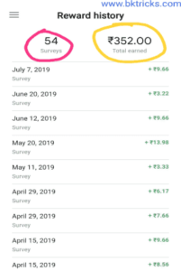 Google opinion rewards total surway and earning